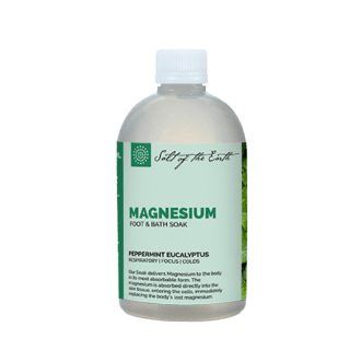 Magnesium Bath Soak 500ml - Peppermint Eucalyptus