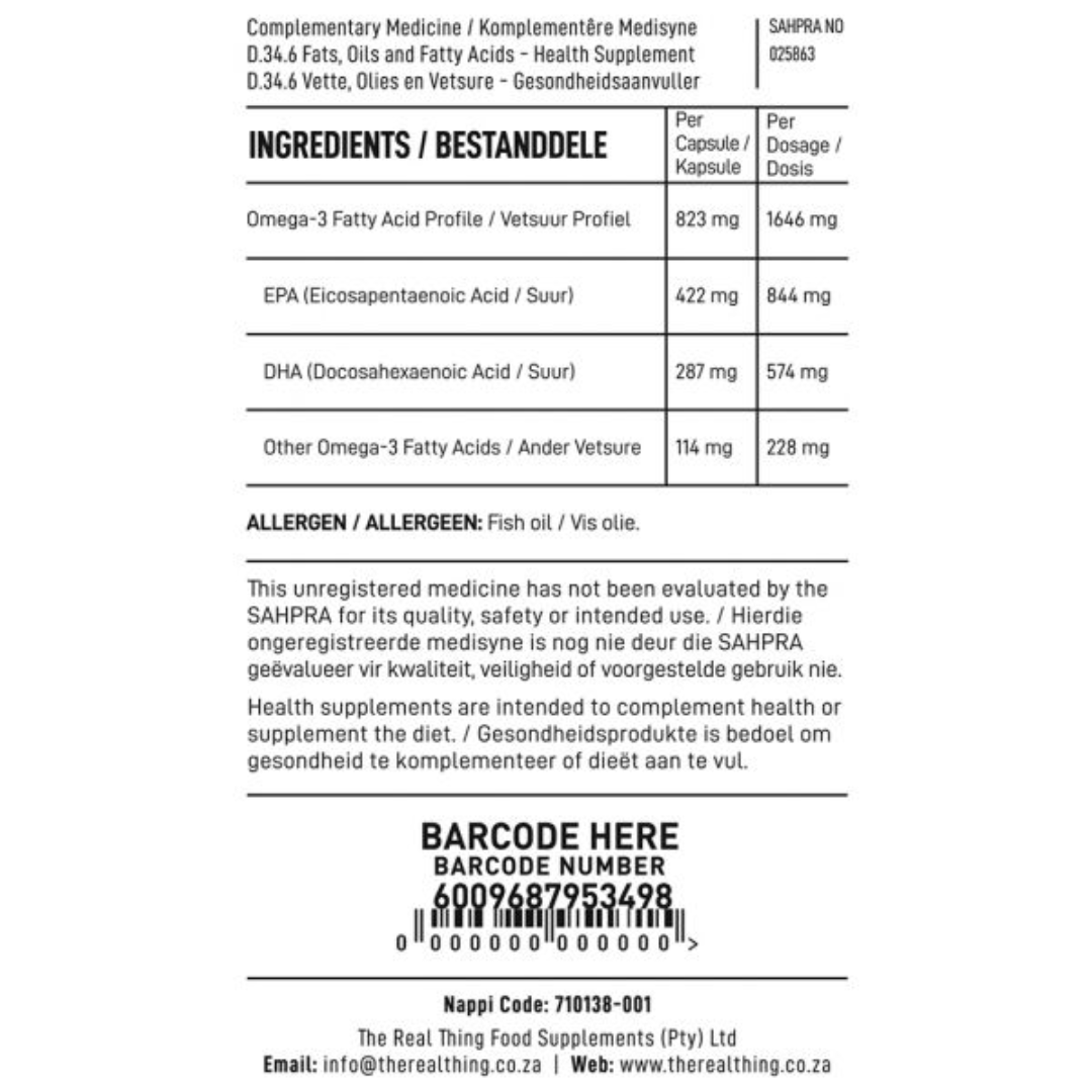 The Real Thing Mega Omega Supreme 60caps - Image 3