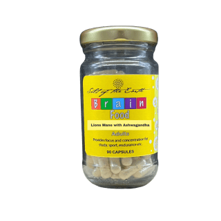 Brain Food Adult 90 Caps- Lions mane with Ashwagandha